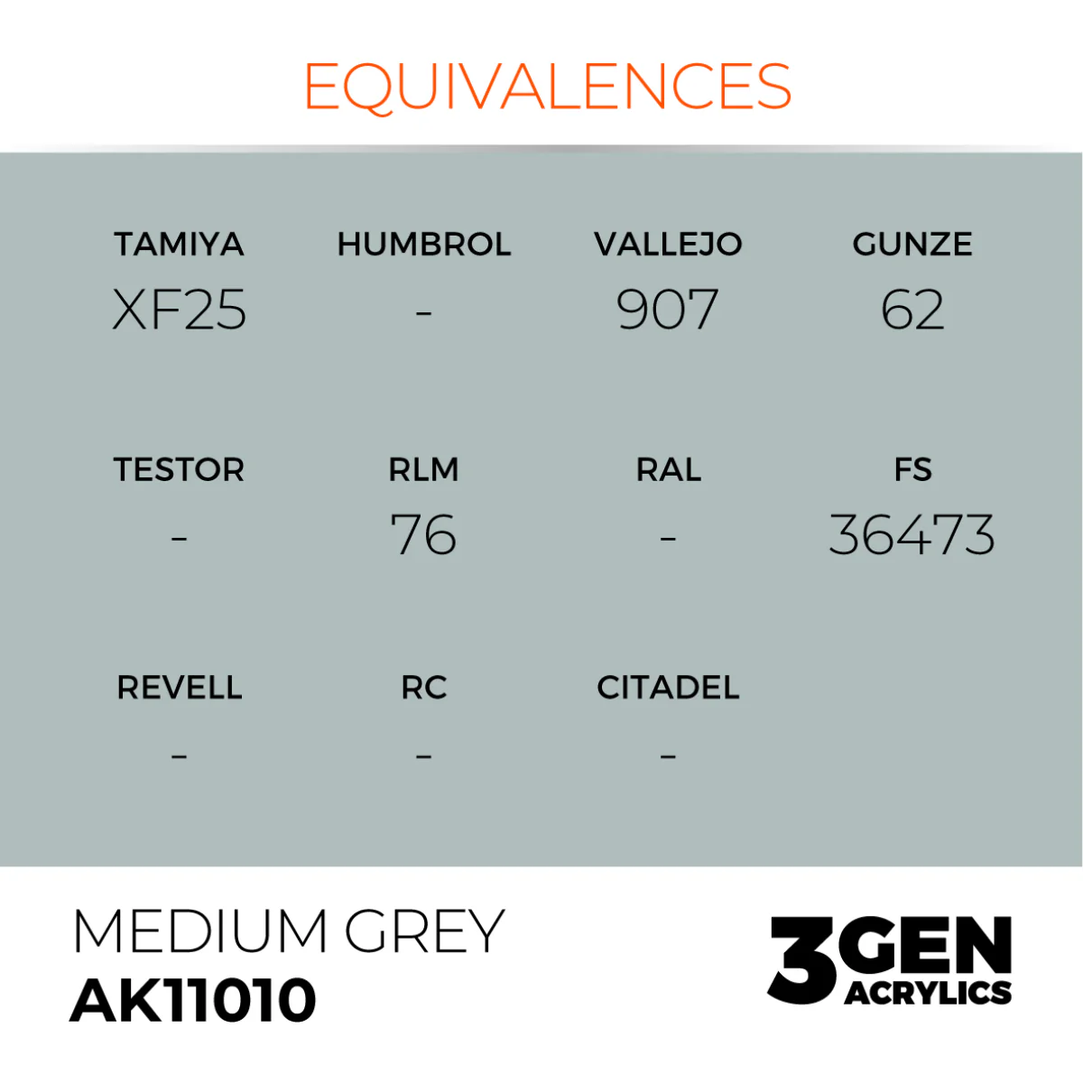 AK Interactive 3G - Medium Grey 17ml (AK11010) - Image 3