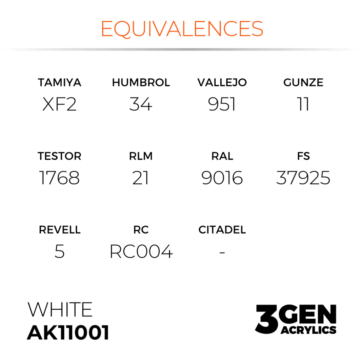 AK Interactive 3G - White 17ml (AK11001) - Image 3