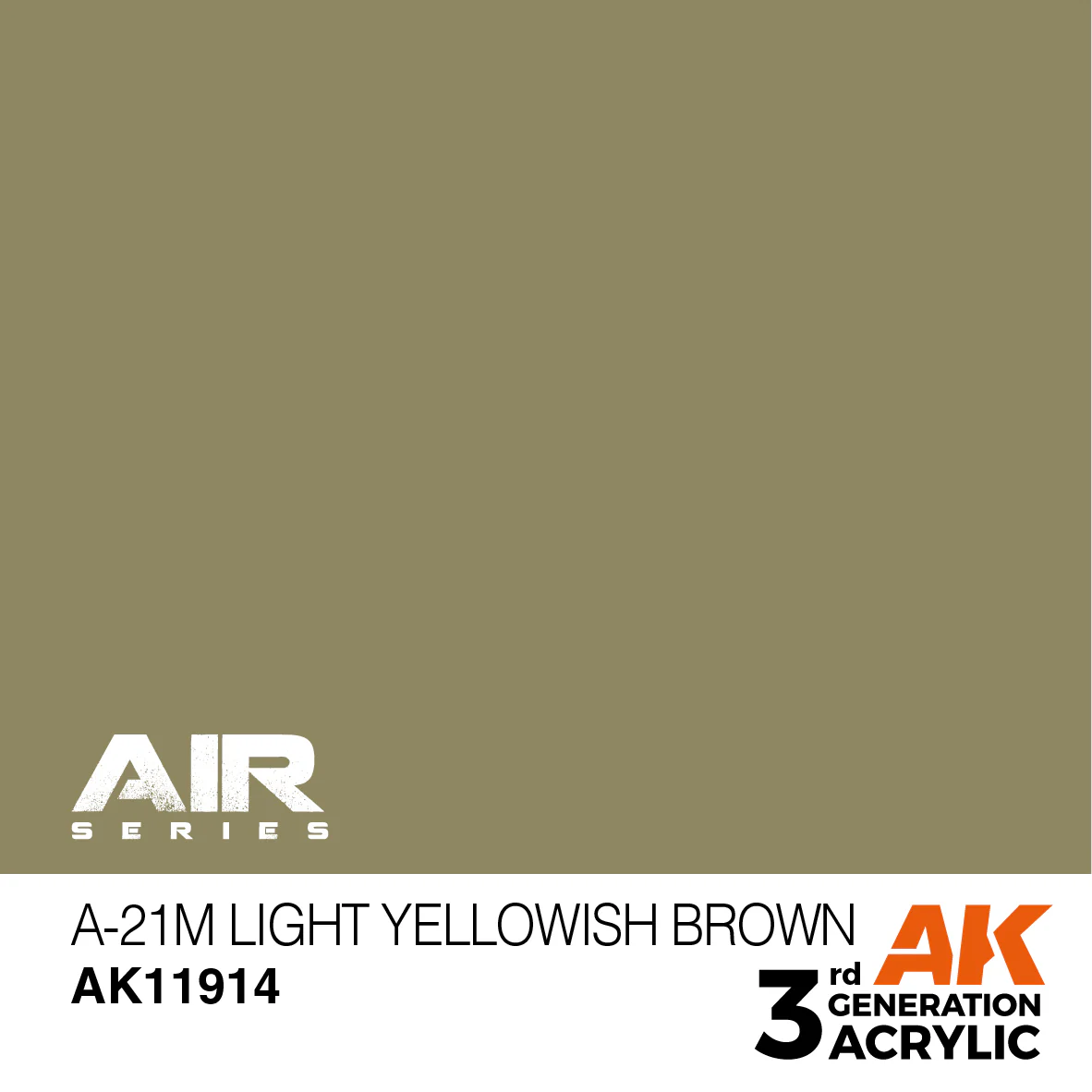 AK Interactive 3rd Gen Acrylic A-21m Light Yellowish Brown (AK11914) - Image 2