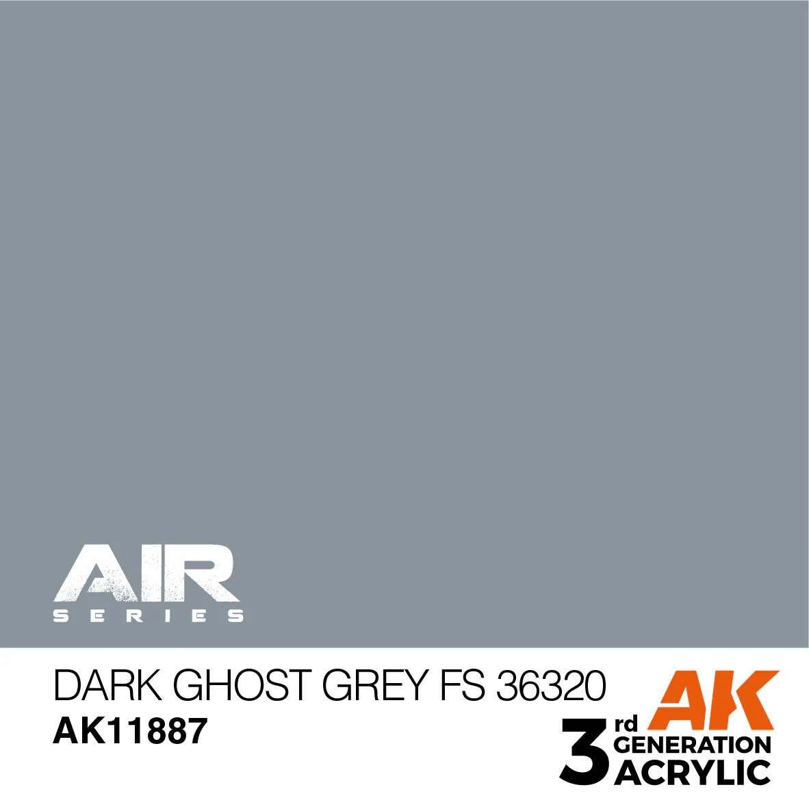 AK Interactive 3rd Gen Acrylic Dark Ghost Grey FS 36320 (AK11887) - Image 2