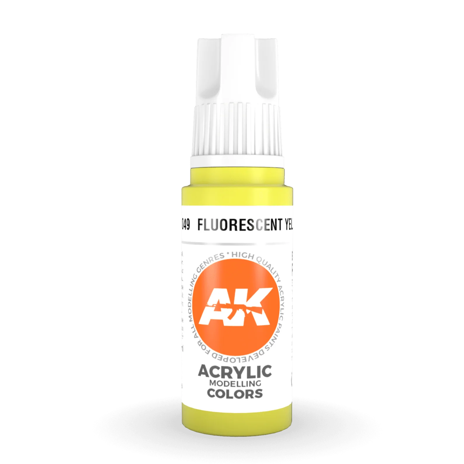AK Interactive 3rd Gen Acrylic - Fluorescent Yellow 17ml (AK11049)