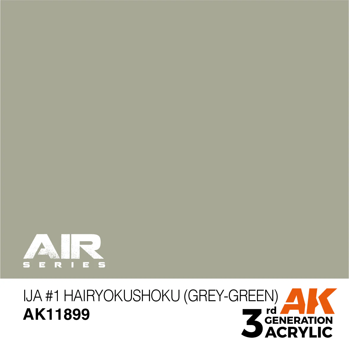 AK Interactive 3rd Gen Acrylic IJA #1 Hairyokushoku (Grey-Green) (AK11899) - Image 2