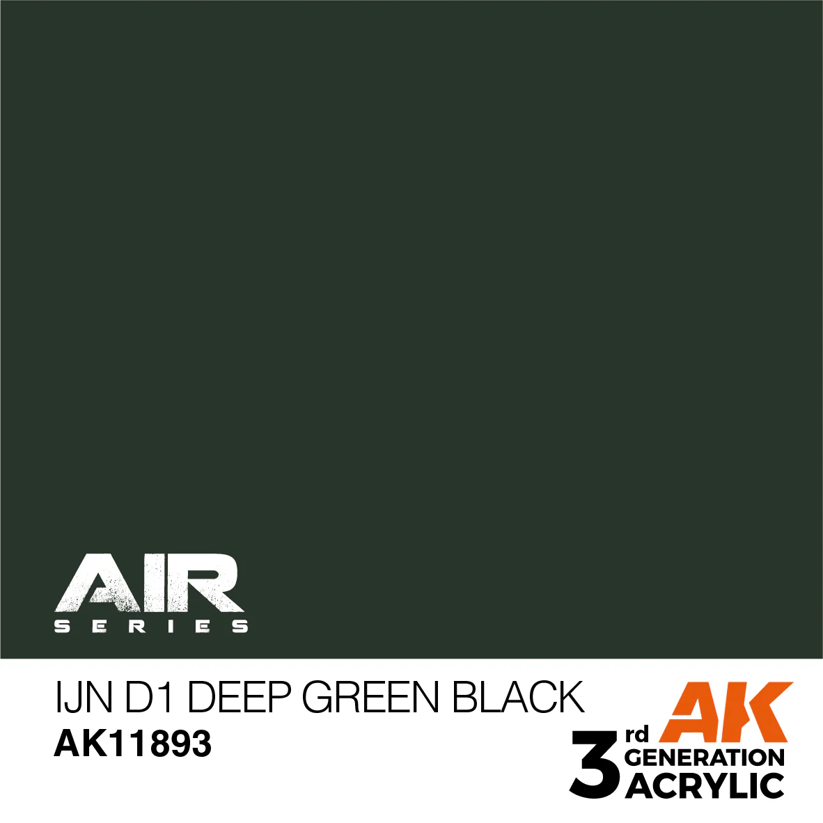 AK Interactive 3rd Gen Acrylic IJN D1 Deep Green Black (AK11893) - Image 2
