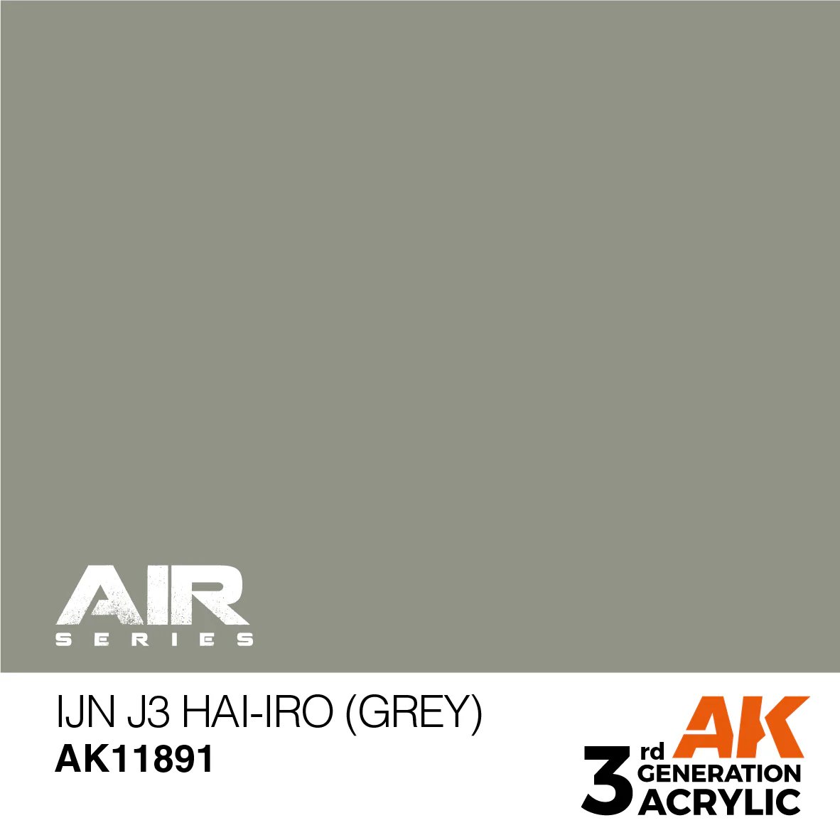 AK Interactive 3rd Gen Acrylic IJN J3 Hai-Iro (Grey) (AK11891) - Image 2
