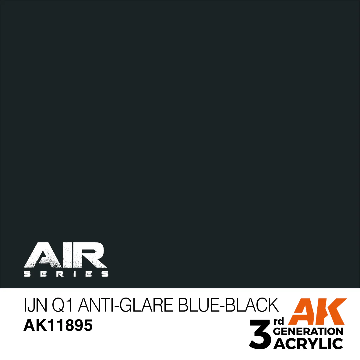 AK Interactive 3rd Gen Acrylic IJN Q1 Anti-Glare Blue-Black (AK11895) - Image 2