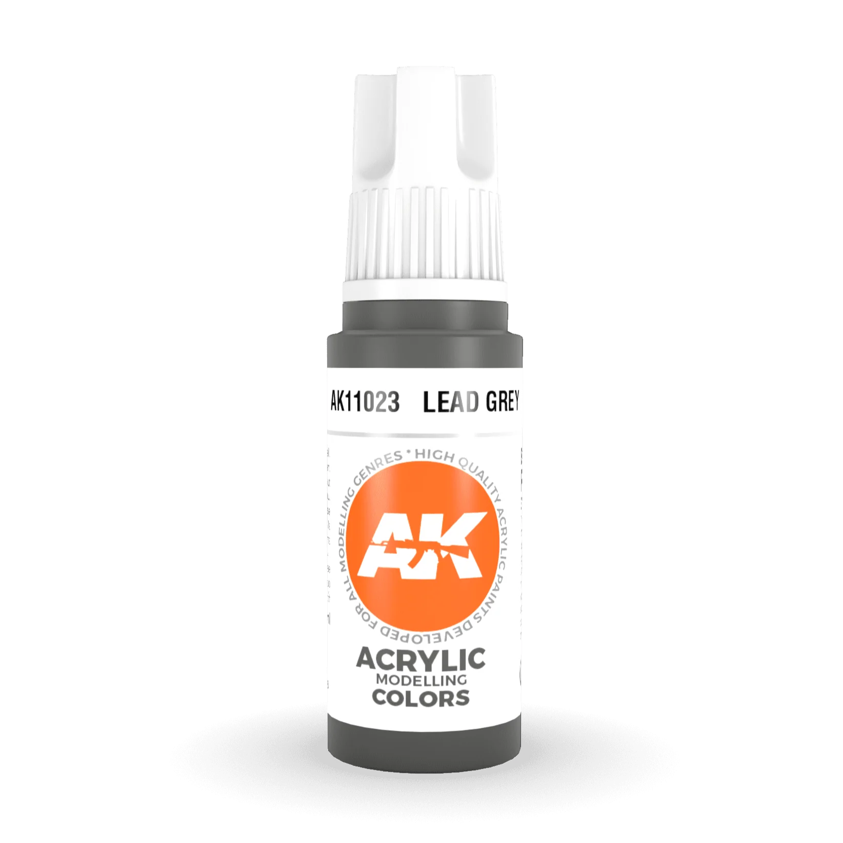 AK Interactive 3rd Gen Acrylic - Lead Grey 17ml (AK11023)
