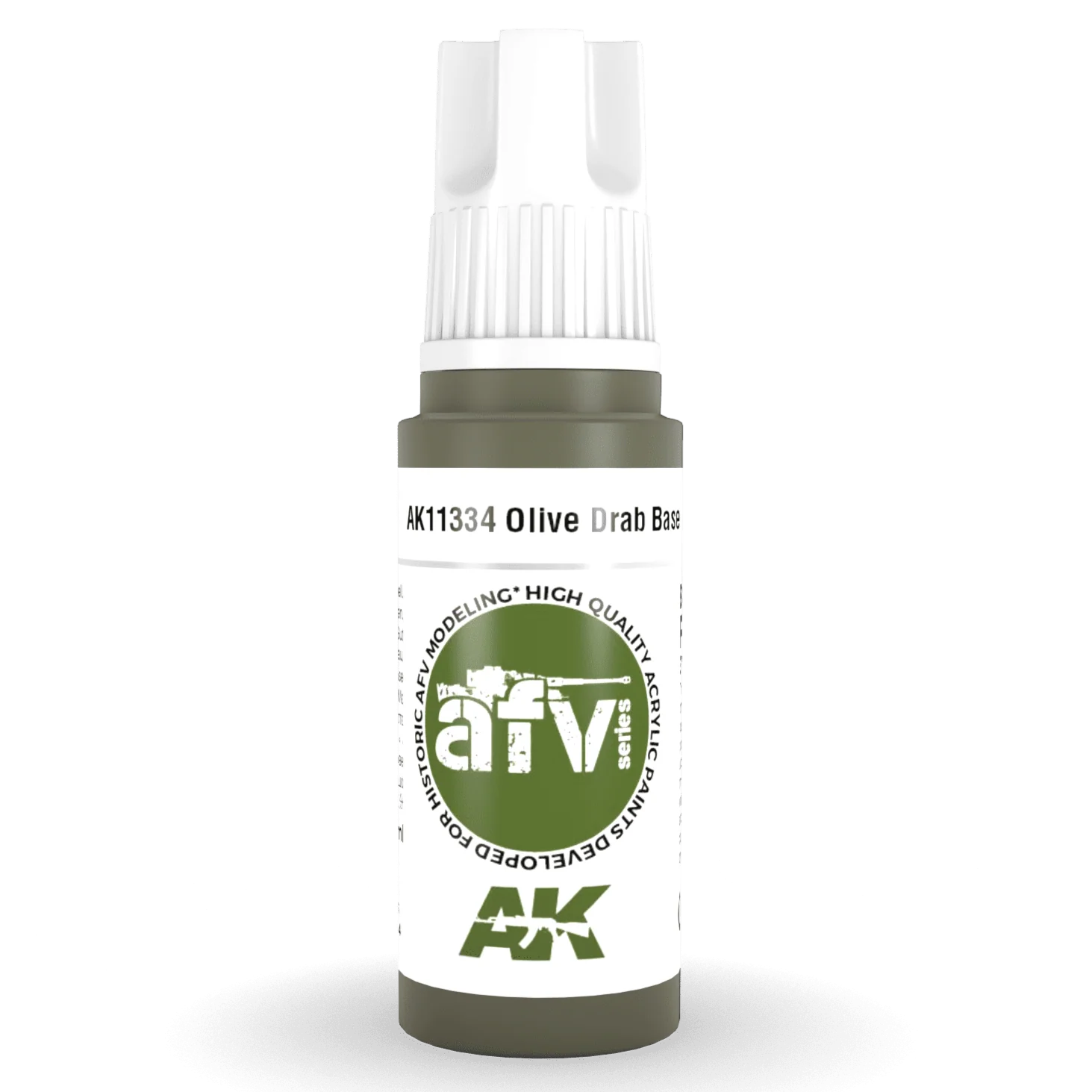 AK Interactive 3rd Gen Acrylic - Olive Drab Base 17ml (AK11334)