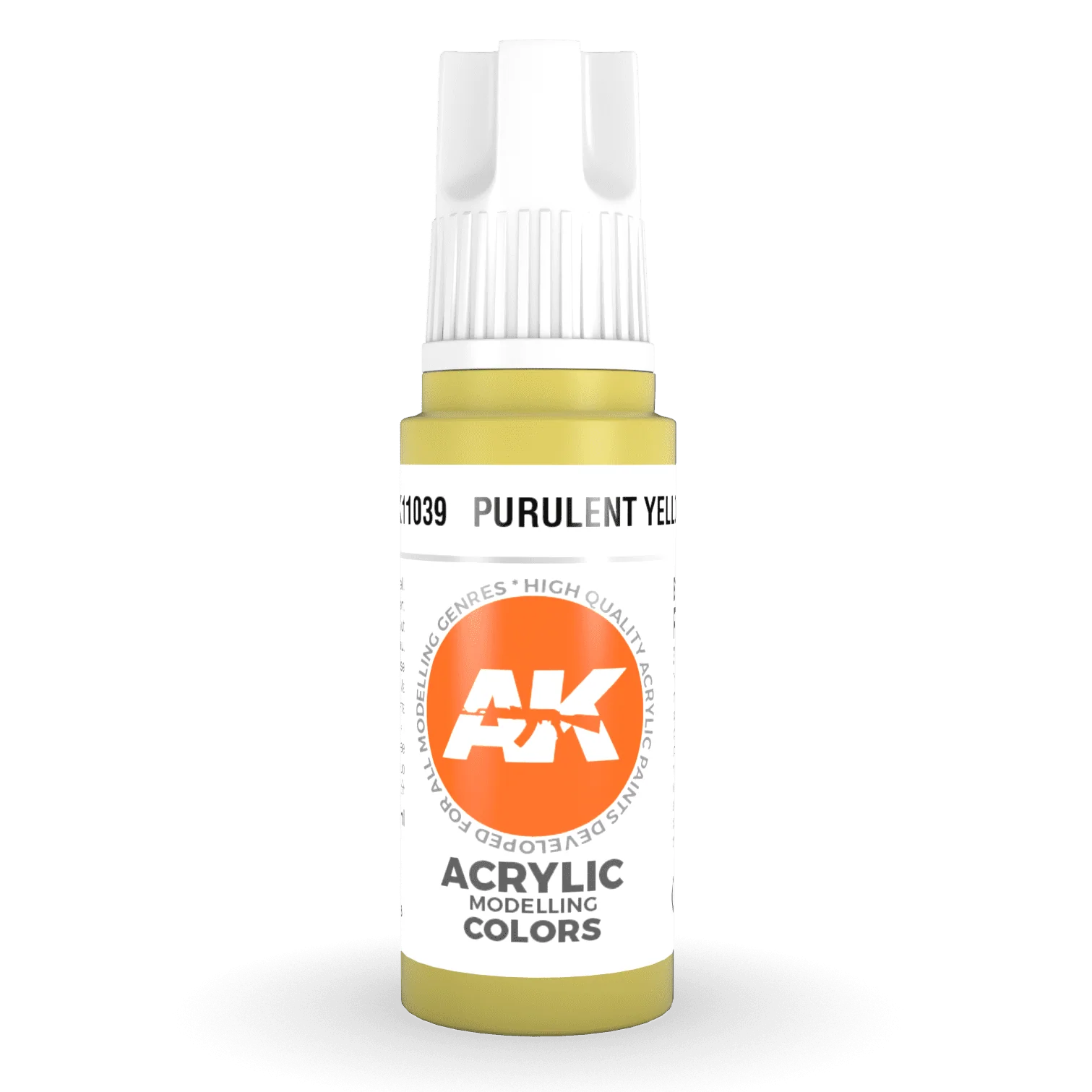 AK Interactive - 3rd Gen Acrylic - Purulent Yellow 17ml (AK11039)
