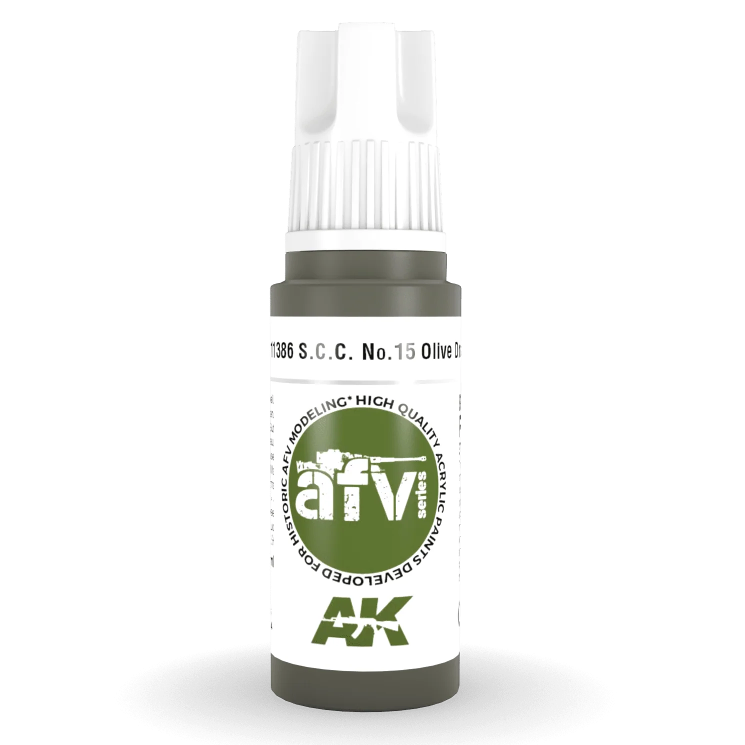 AK Interactive 3rd Gen Acrylic - S.C.C. No.15 Olive Drab 17ml (AK11386)