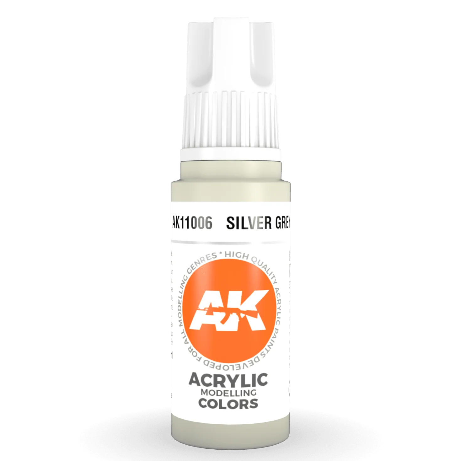 AK Interactive 3rd Gen Acrylic - Silver Grey 17ml (AK11006)