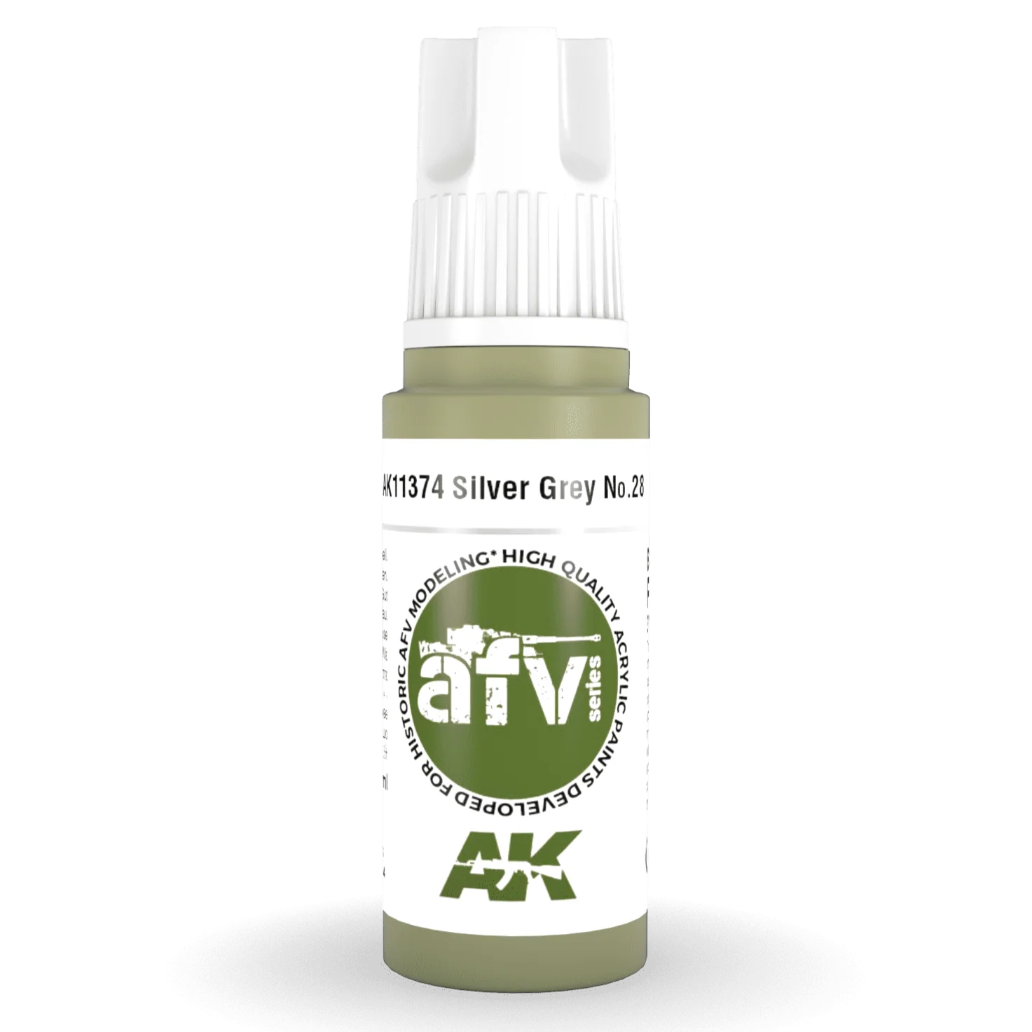 AK Interactive 3rd Gen Acrylic - Silver Grey No.28 17ml (AK11374)