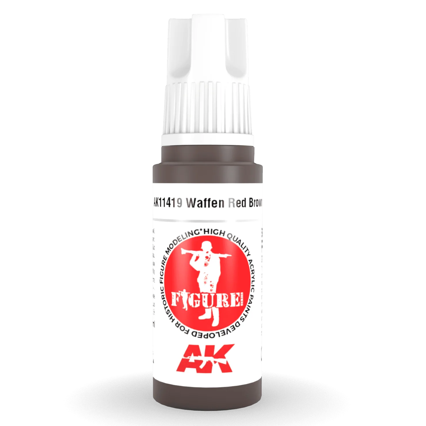 AK Interactive 3rd Gen Acrylic - Waffen Red Brown 17ml (AK11419)