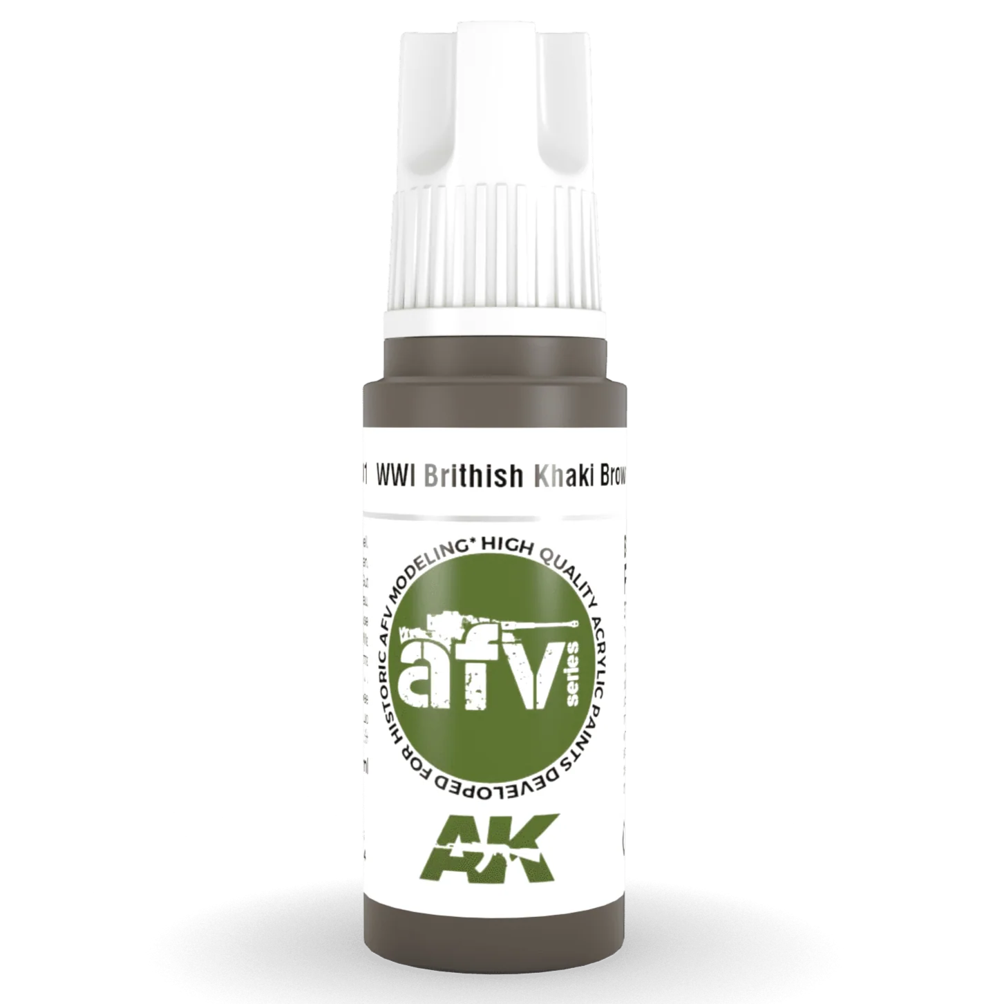 AK Interactive 3rd Gen Acrylic - WWI British Khaki Brown Base 17ml (AK11301)