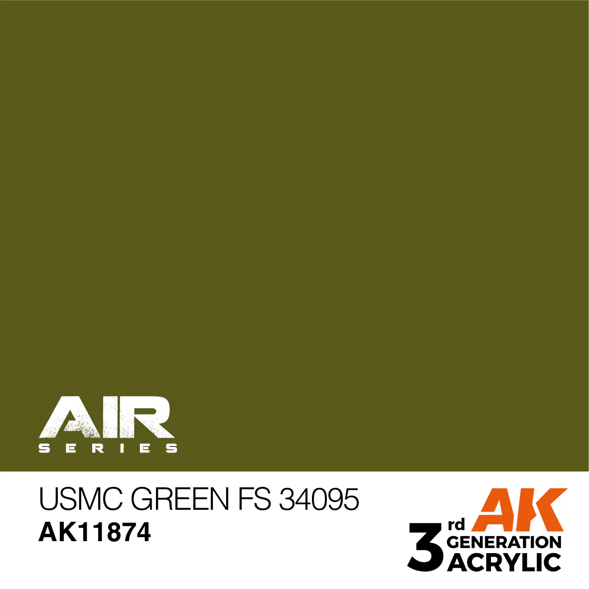 AK Interactive 3rd Gen Air Series: USMC Green FS 34095 17ml (AK11874) - Image 2
