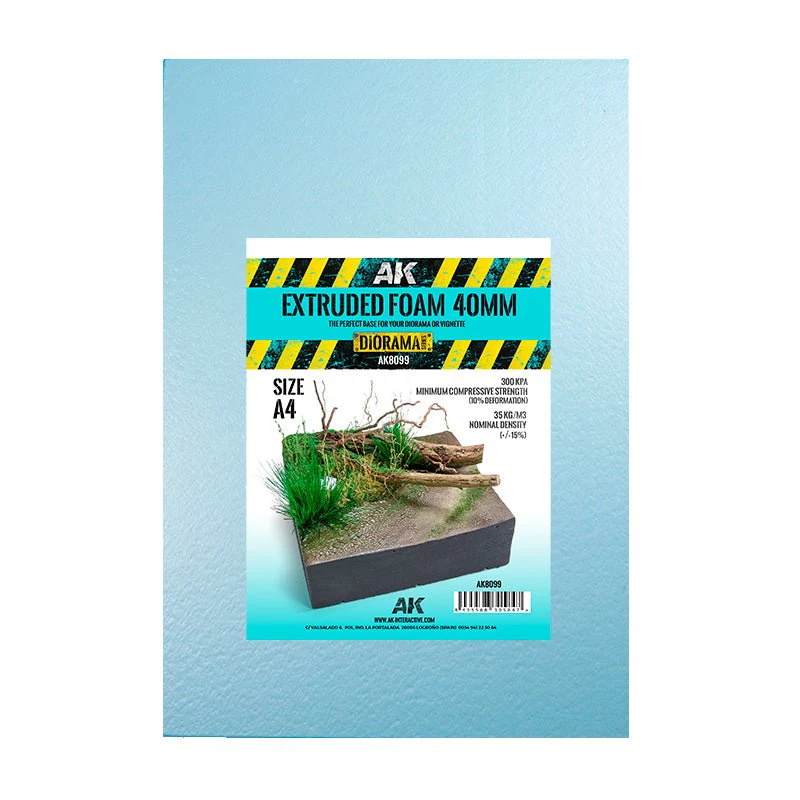 AK Interactive - Extruded Foam 40mm A4 Size (AK8099)