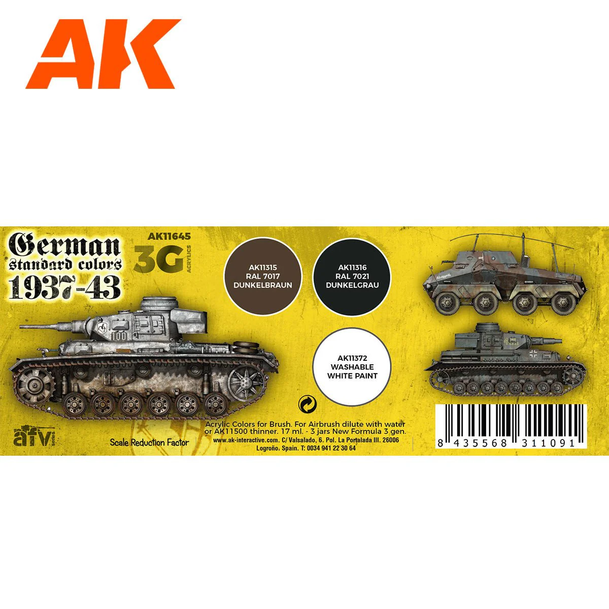 AK Interactive - German Standard 37-44 Combo 3G (AK11645) - Image 2