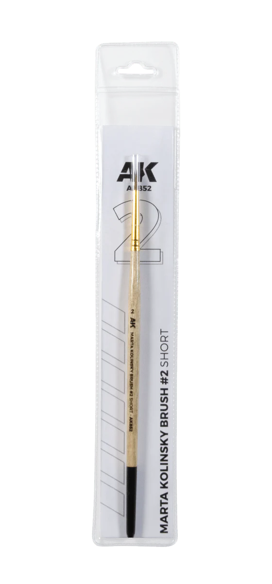 AK Interactive - Marta Kolinsky Short Brush Size 2 (AK852) - Image 2