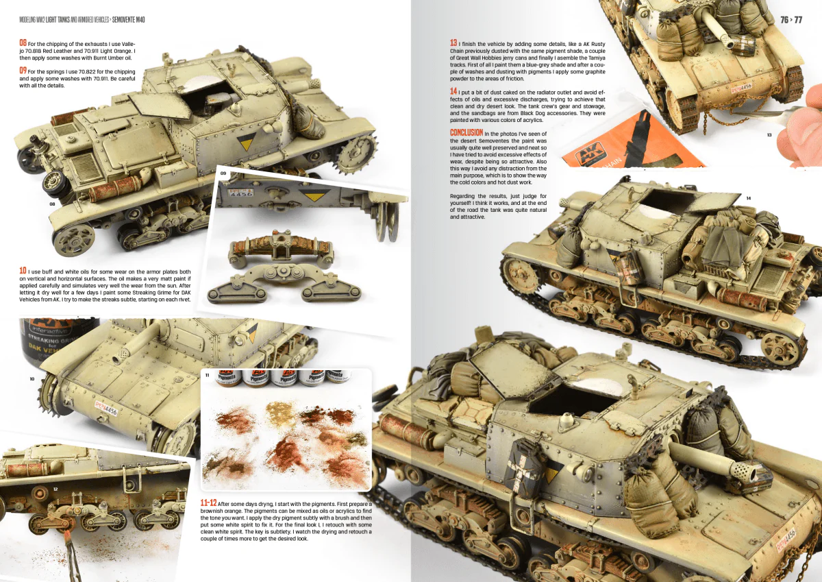 AK Interactive Modelling WW2 Light Tanks and Armoured Vehicles (AK130020) - Image 4