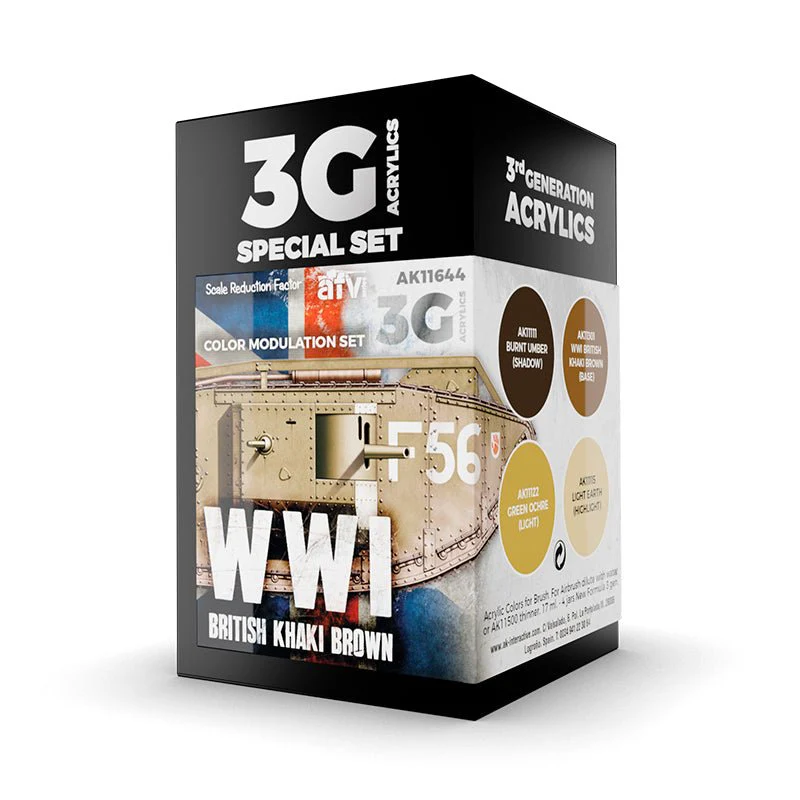 AK Interactive - Modulation WWI British Colors 3G (AK11644)