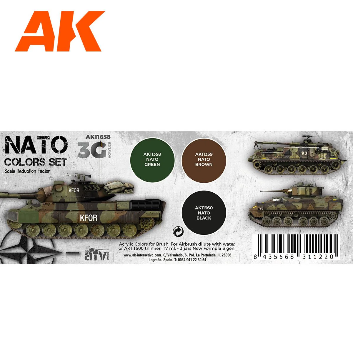 AK Interactive - NATO Colors 3G (AK11658) - Image 2