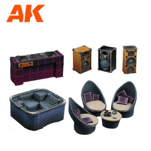 AK Interactive Party Time Wargame Set (Resin 30-35mm) (AK1359) - Image 2
