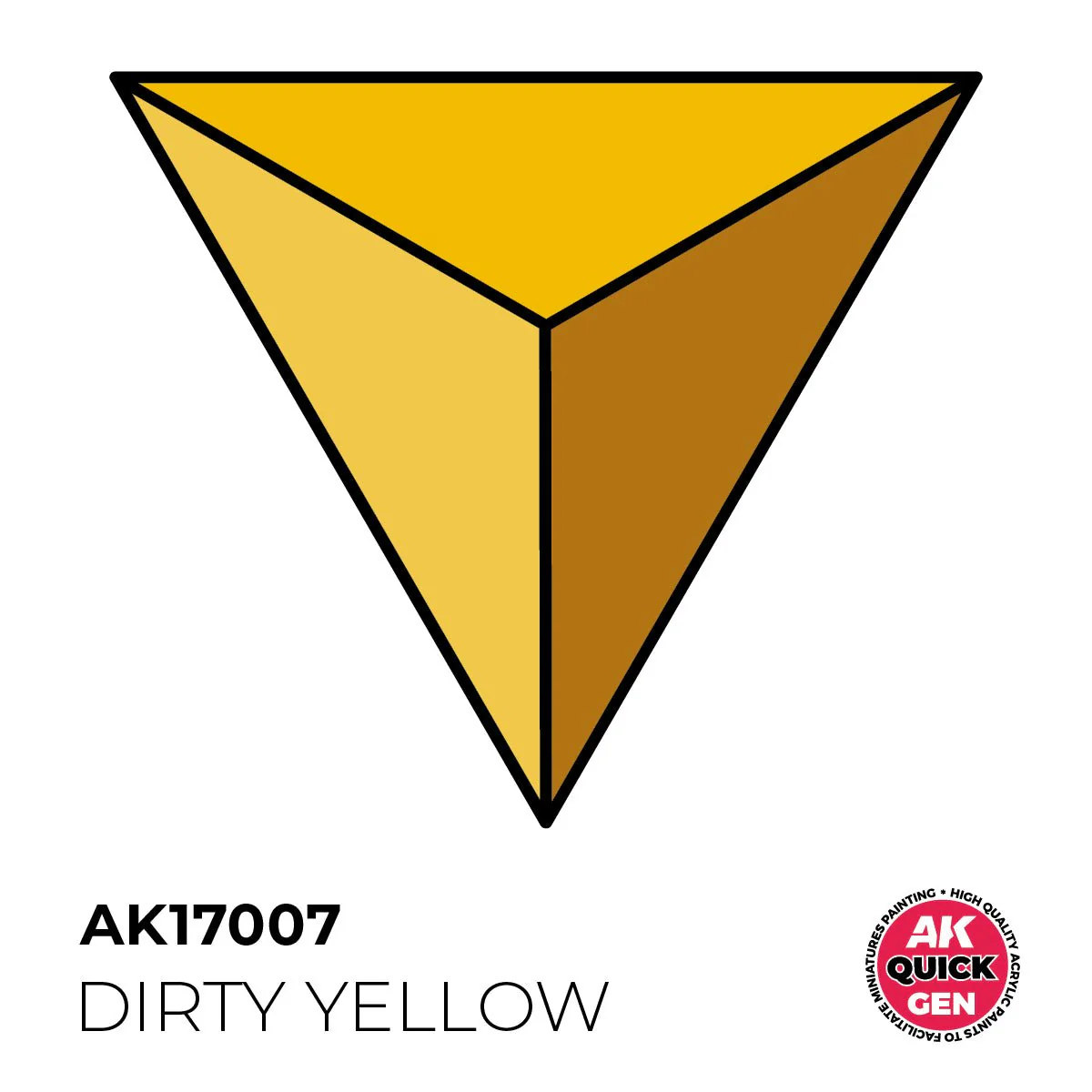 AK Interactive Quick Gen - Dirty Yellow 18ml (AK17007) - Image 2