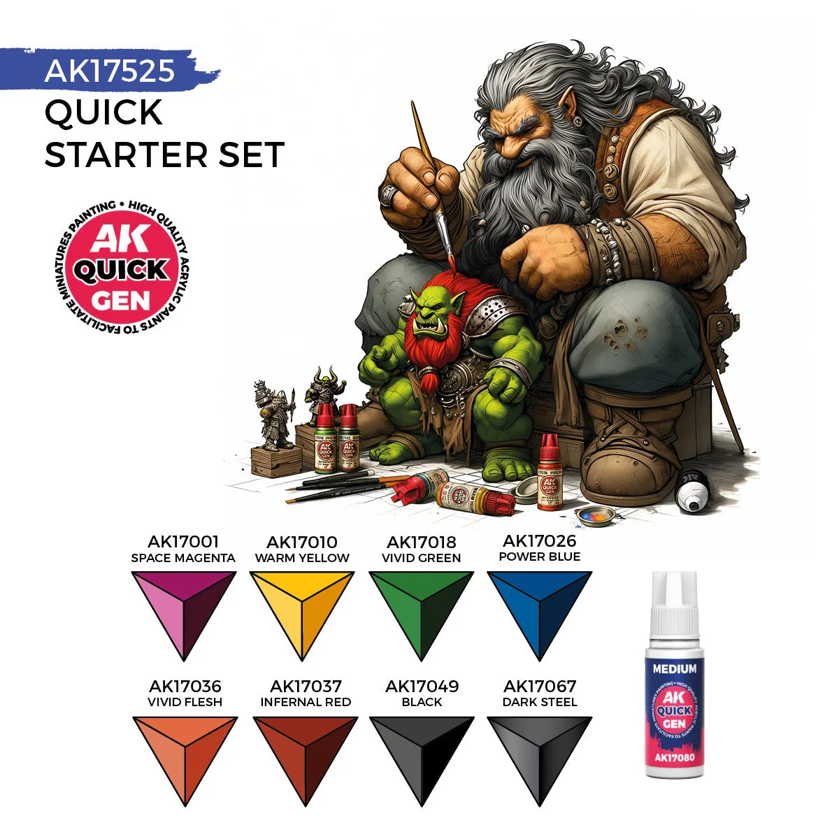 AK Interactive Quick Gen - Quick Starter Set & Brush (AK17525) - Image 3