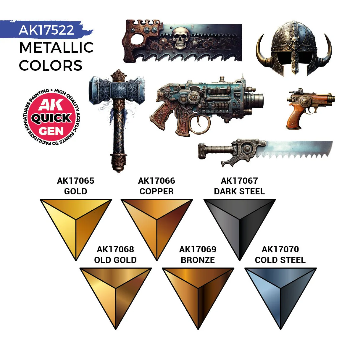AK Interactive Quick Gen Set - Metallics (AK17522) - Image 3