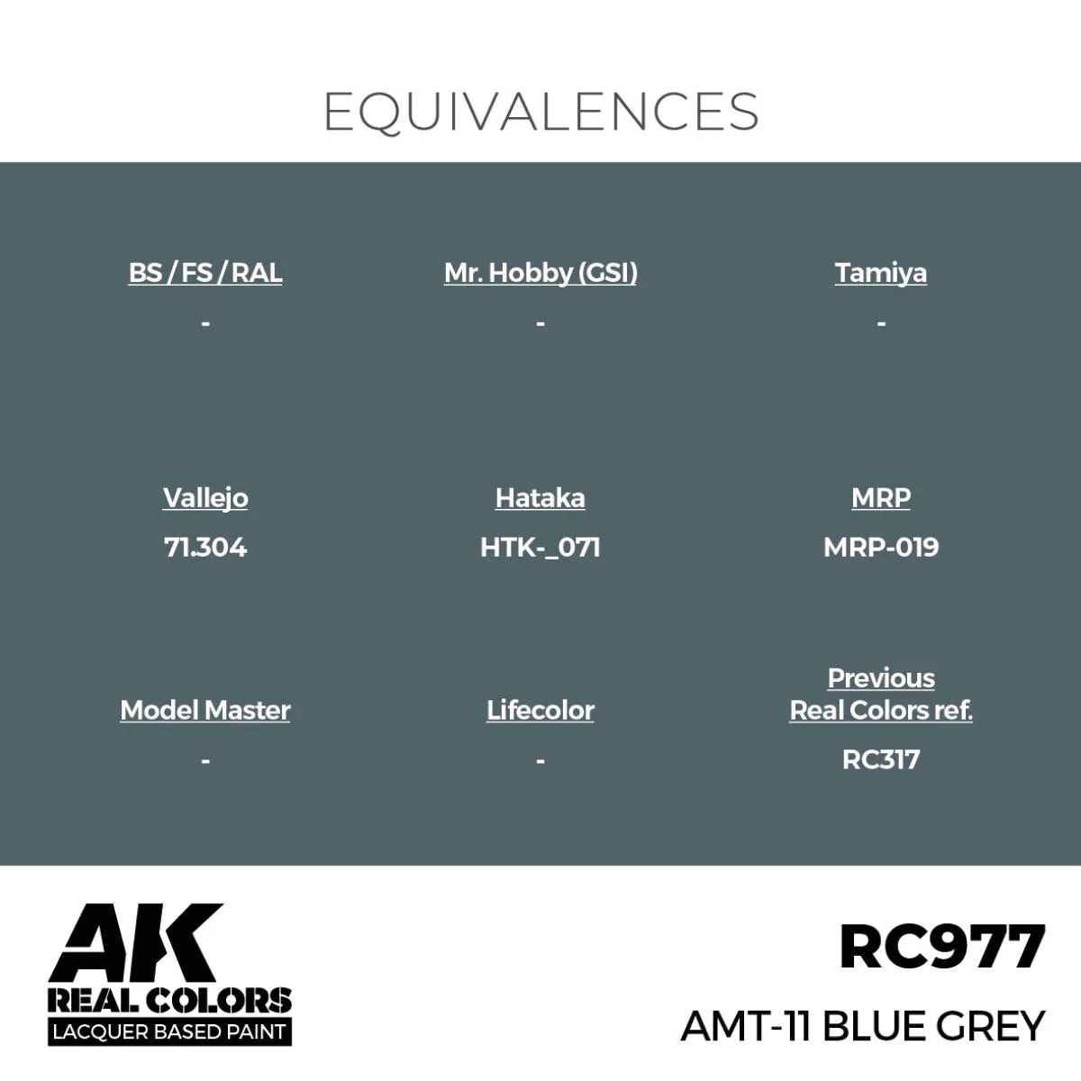 AK Interactive Real Colors - AMT-11 Blue Grey (RC977) - Image 3