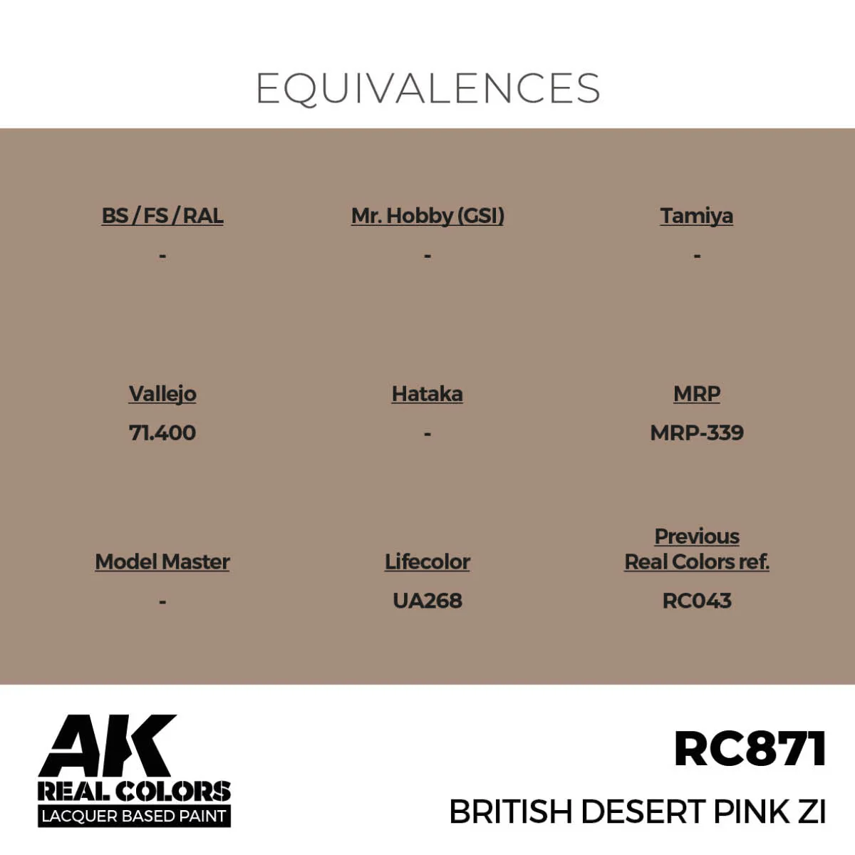 AK Interactive Real Colors - British Desert Pink ZI (RC871) - Image 3
