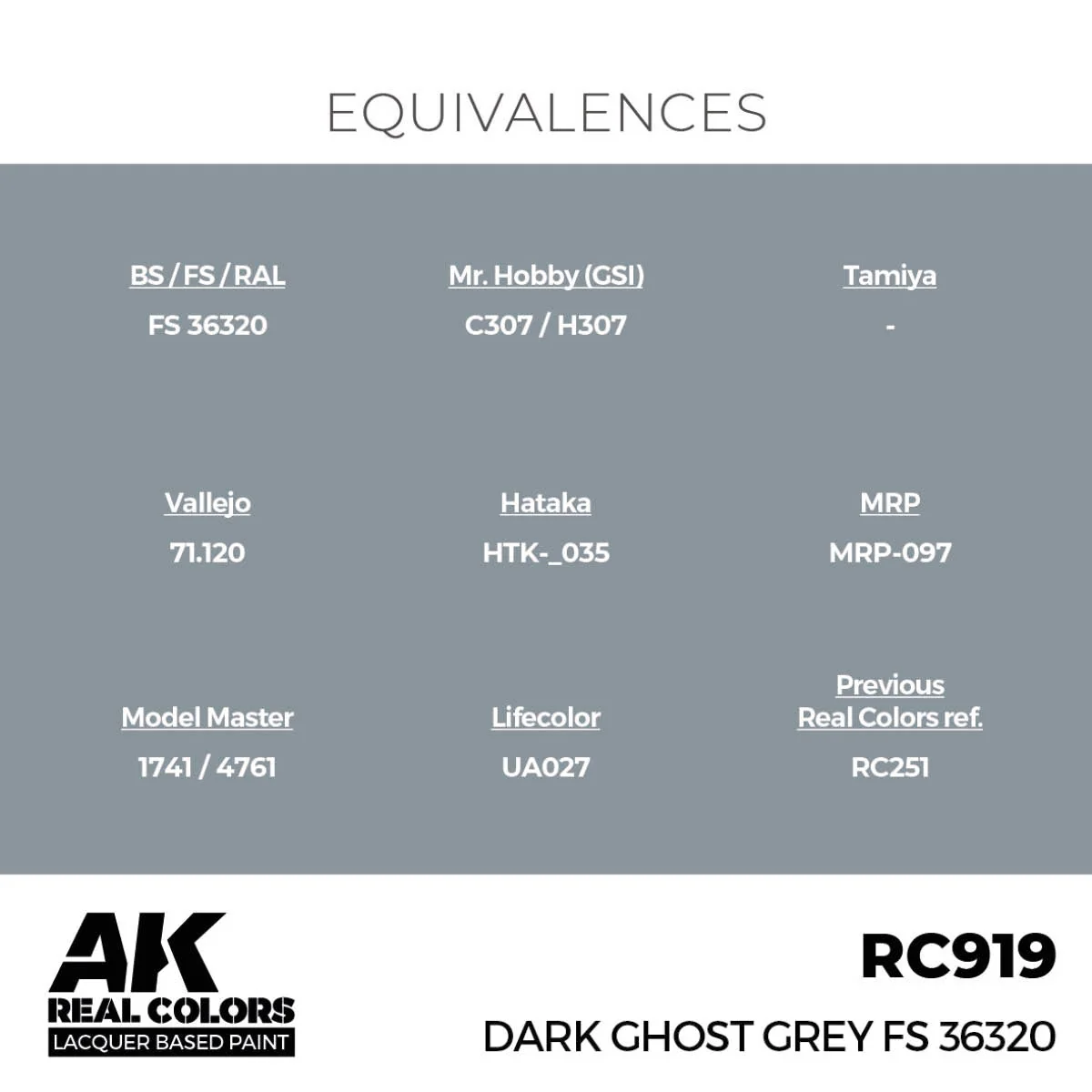AK Interactive Real Colors - Dark Ghost Grey FS 36320 (RC919) - Image 3