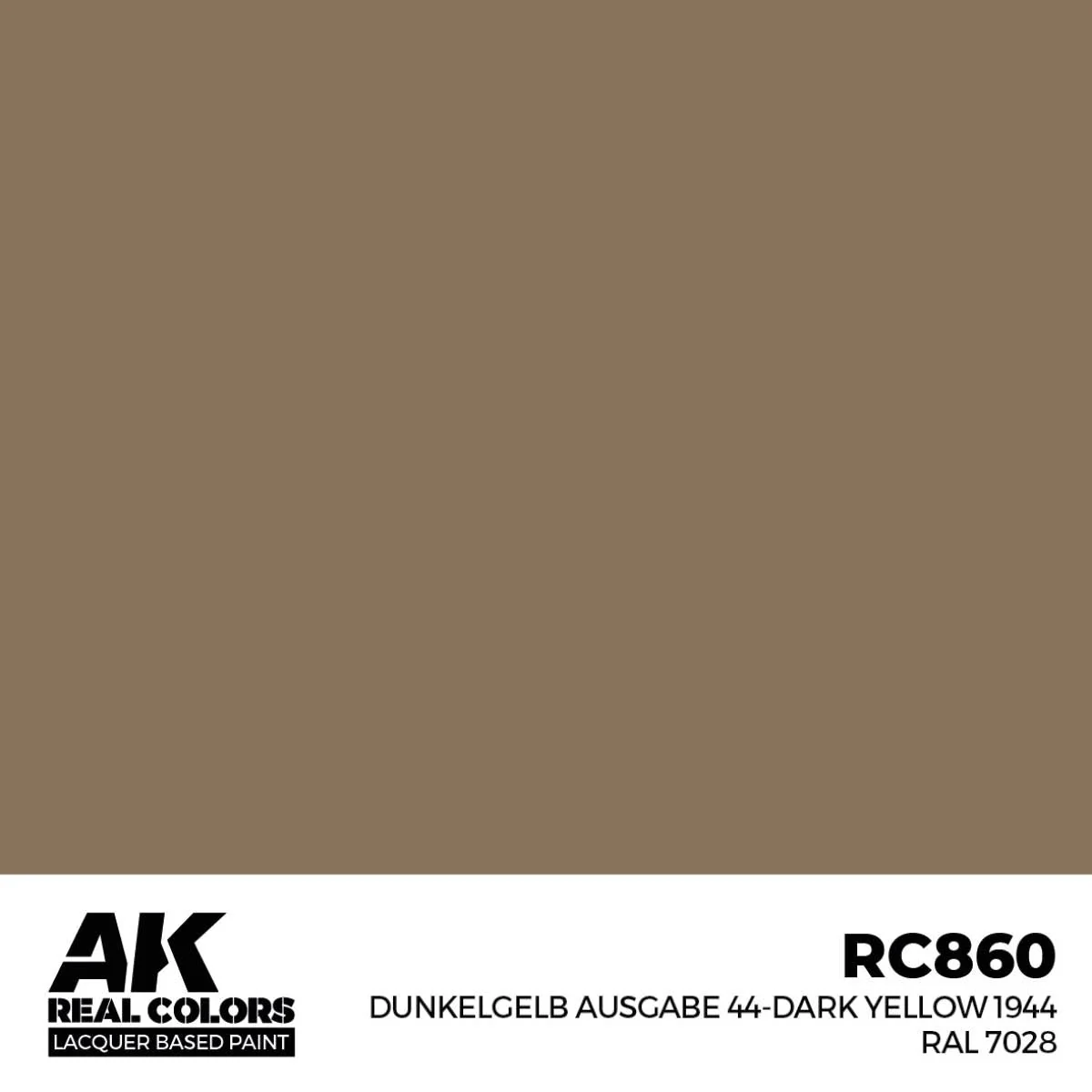 AK Interactive Real Colors - Dunkelgelb Ausgabe 44-Dark Yellow 1944 RAL 7028 (RC860) - Image 2