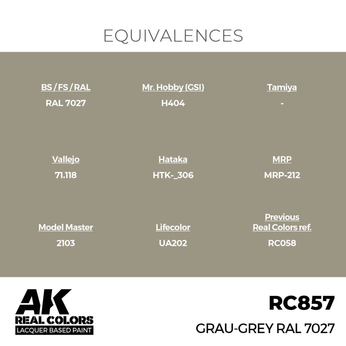 AK Interactive Real Colors - Grau-Grey RAL 7027 (RC857) - Image 3