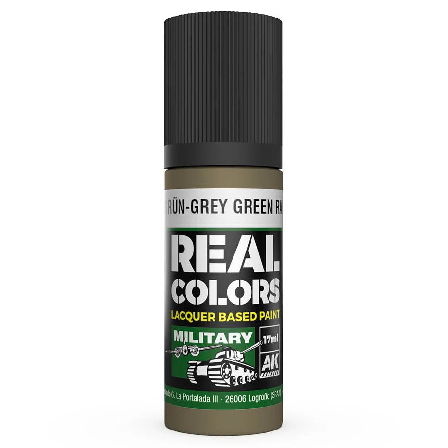 AK Interactive Real Colors - Graugrün-Grey Green RAL 7008 (RC853)