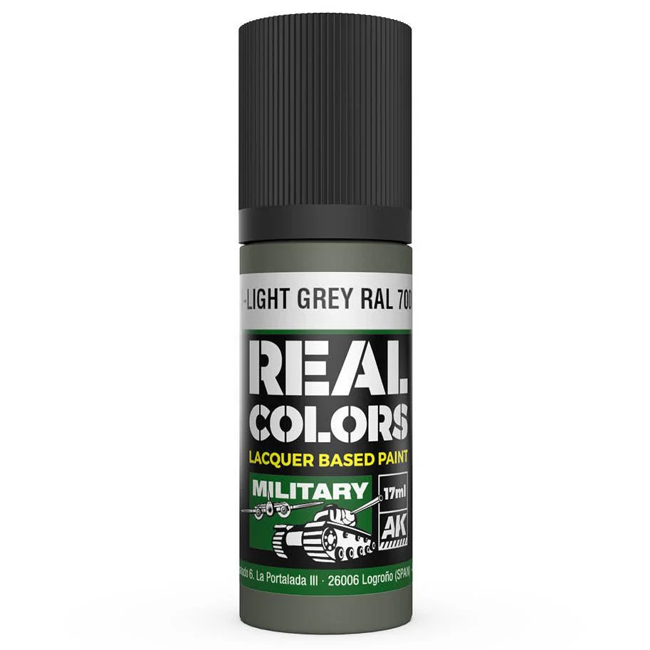 AK Interactive Real Colors - Hellgrau-Light Grey RAL 7009 (Interior Color) (RC854)