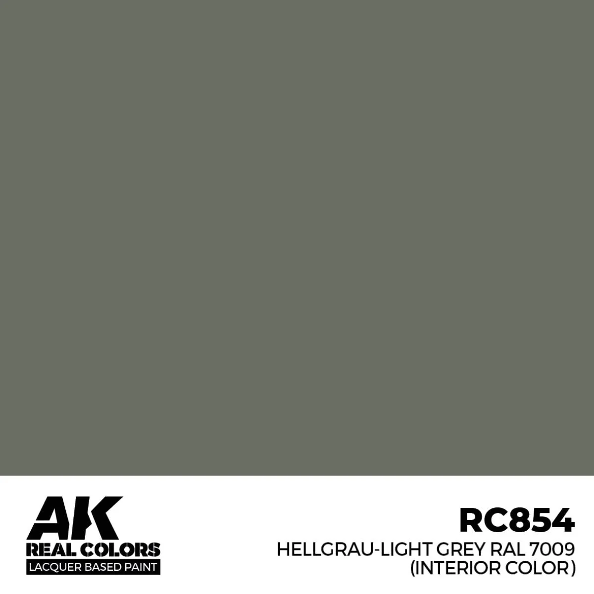 AK Interactive Real Colors - Hellgrau-Light Grey RAL 7009 (Interior Color) (RC854) - Image 2