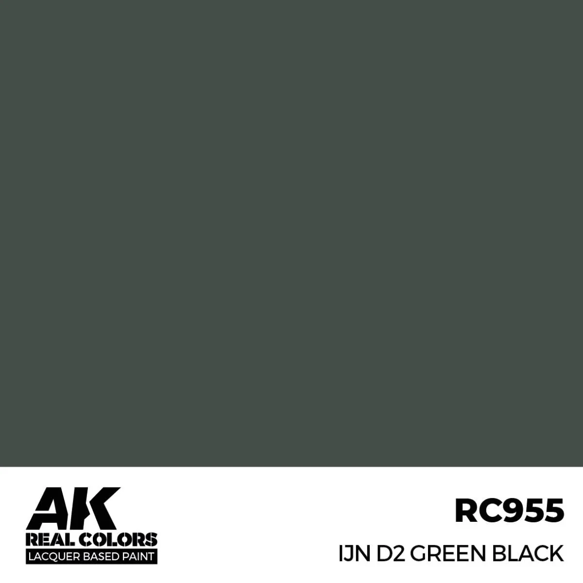 AK Interactive Real Colors - IJN D2 Green Black (RC955) - Image 2