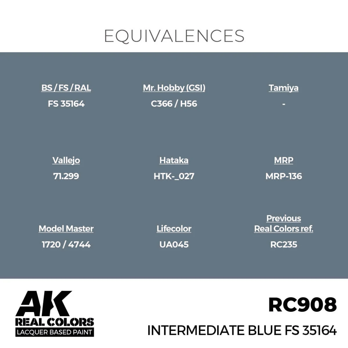 AK Interactive Real Colors - Intermediate Blue FS 35164 (RC908) - Image 3