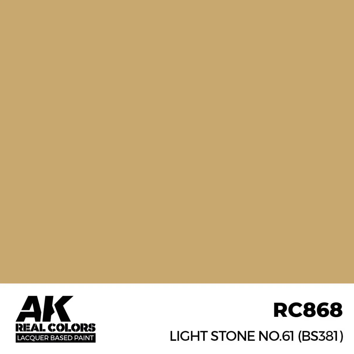 AK Interactive Real Colors - Light Stone No.61 (BS381) (RC868) - Image 2