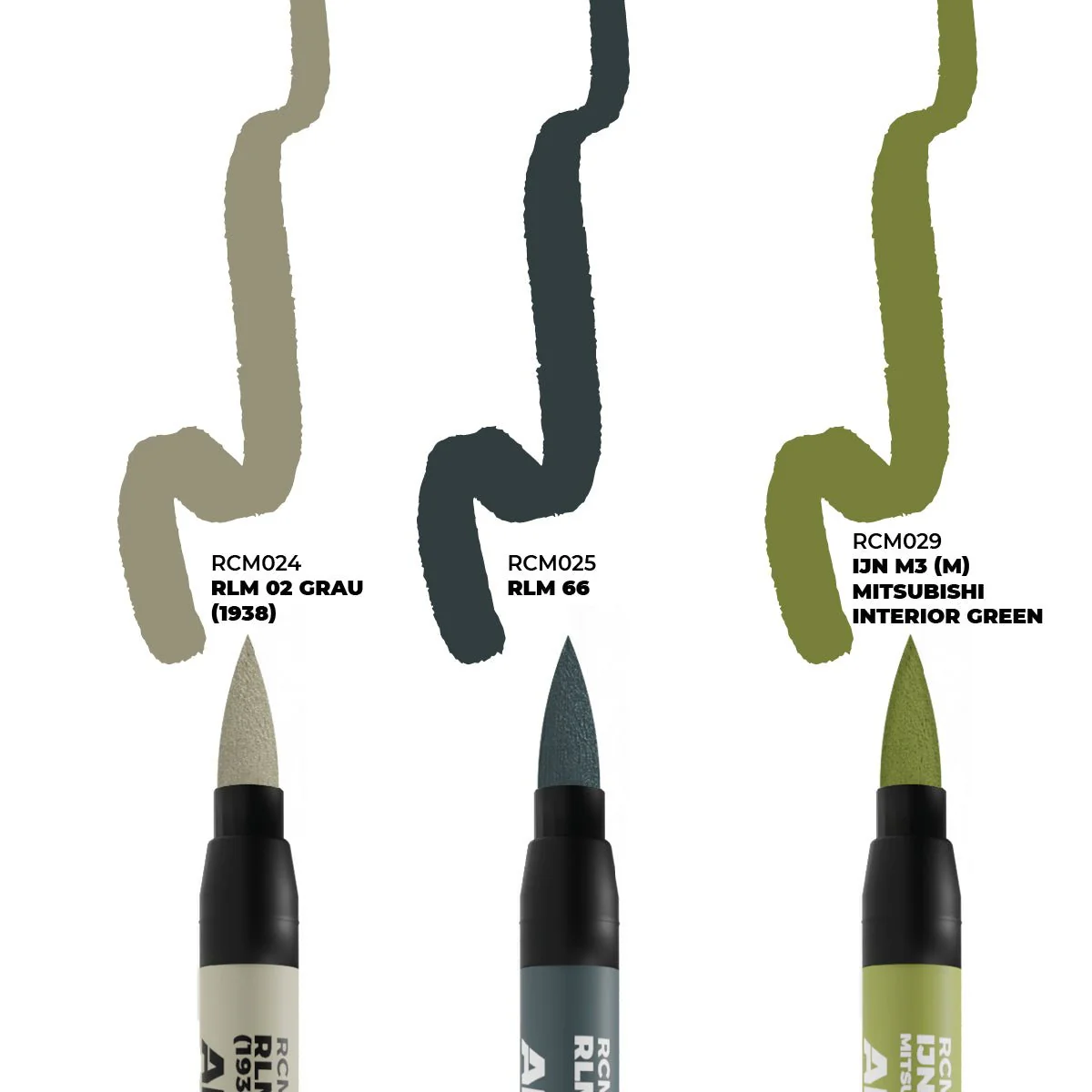 AK Interactive Real Colors Markers - WWII Axis Aircraft Cockpit Colours (RCM110) - Image 2