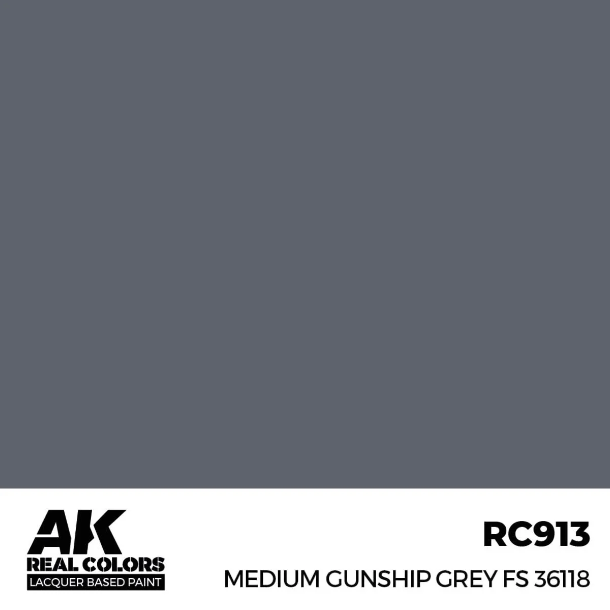 AK Interactive Real Colors - Medium Gunship Grey FS 36118 (RC913) - Image 2