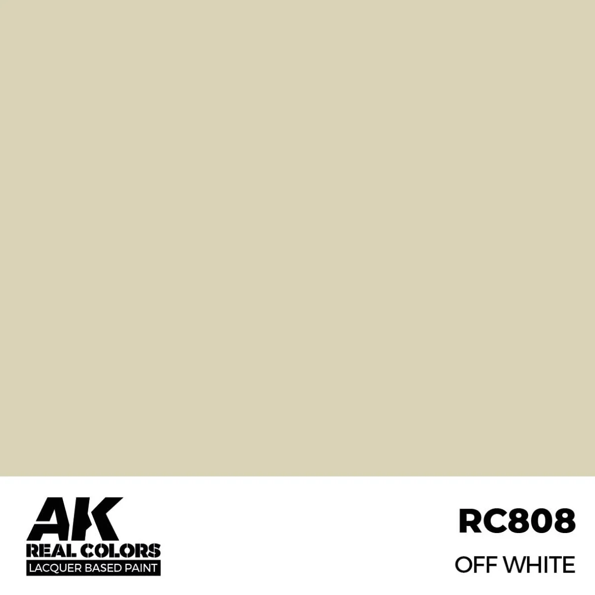 AK Interactive Real Colors - Off White 17ml. (RC808) - Image 2