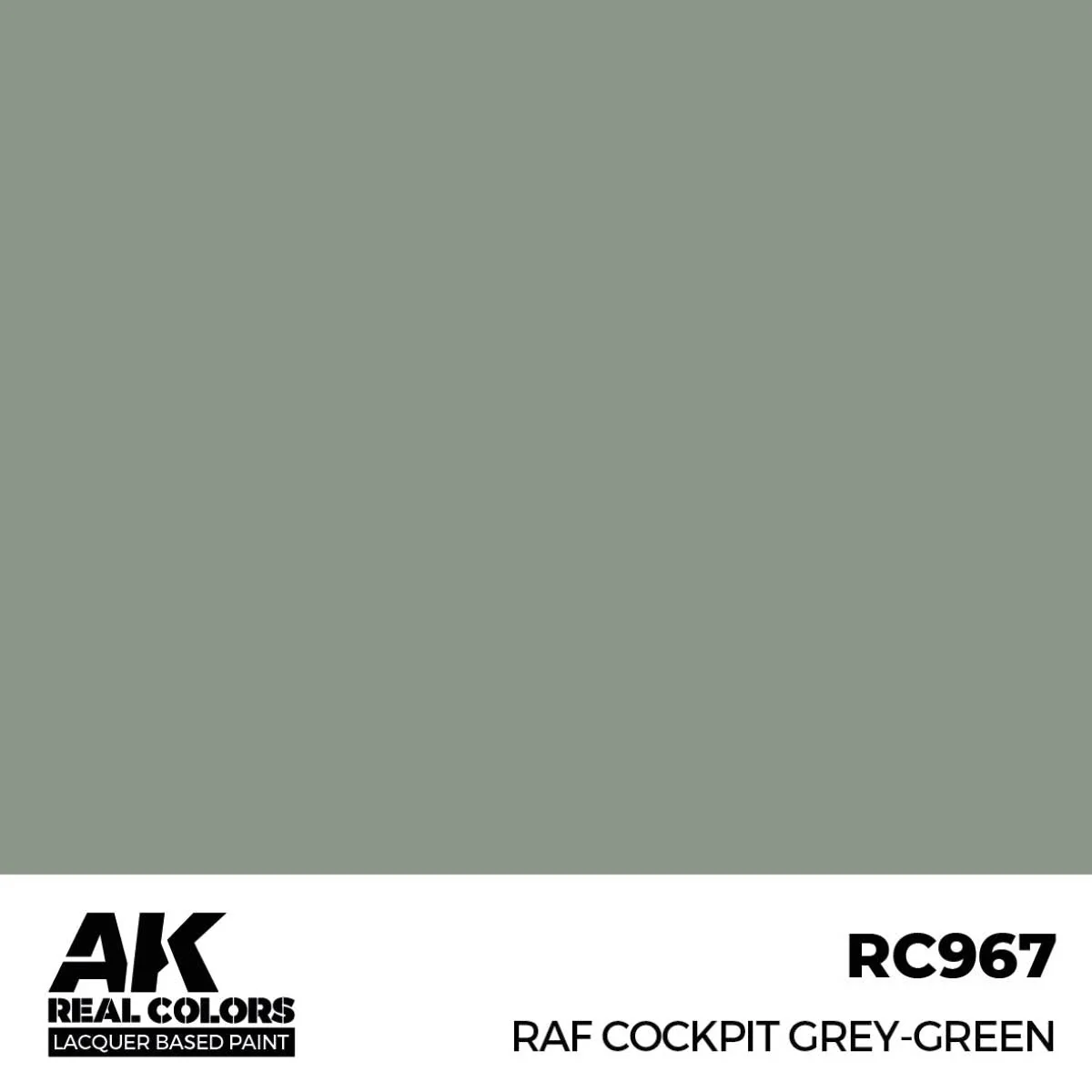 AK Interactive Real Colors - RAF Cockpit Grey-Green (SKU: RC967) - Image 2