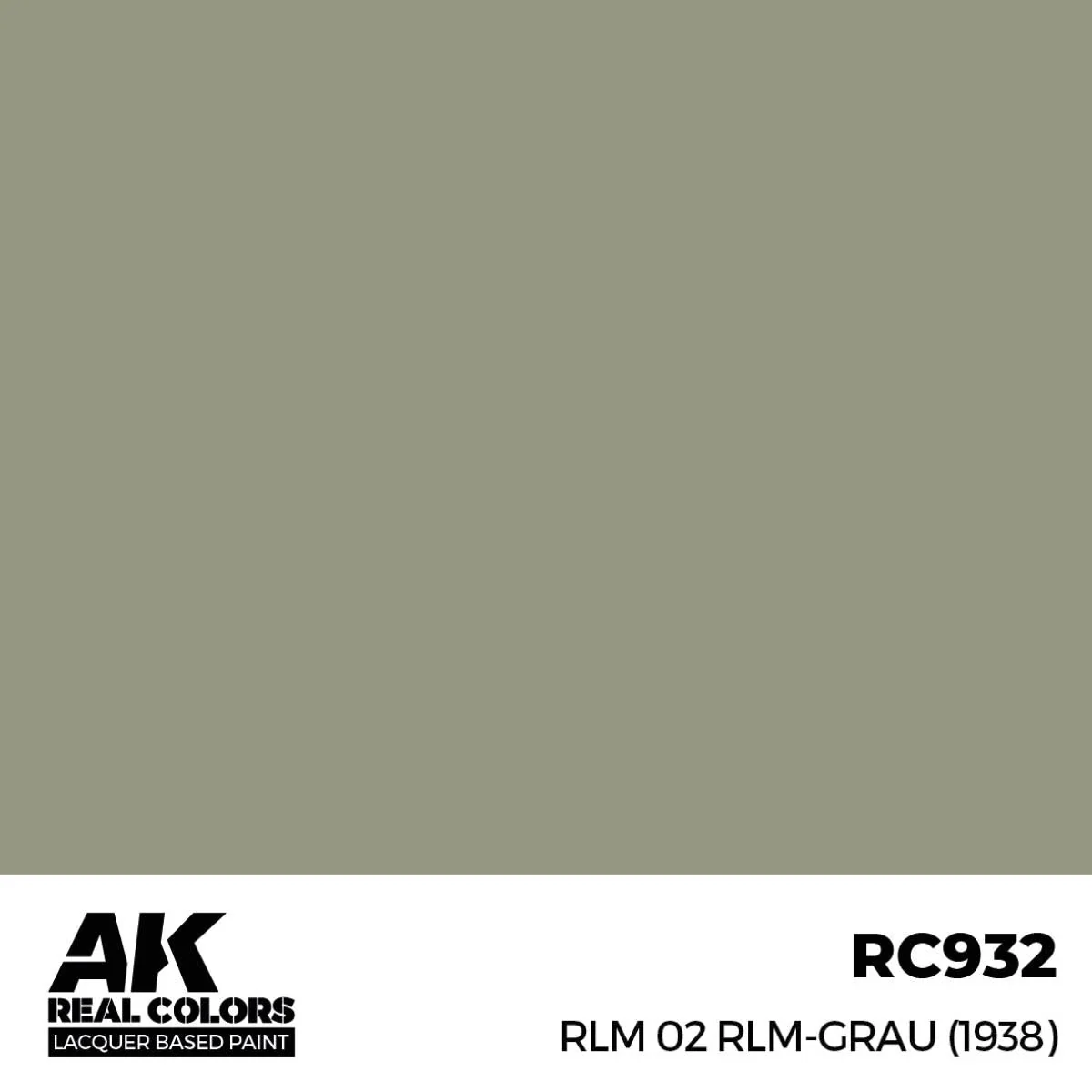 AK Interactive Real Colors - RLM 02 Rlm-Grau (1938) (RC932) - Image 2