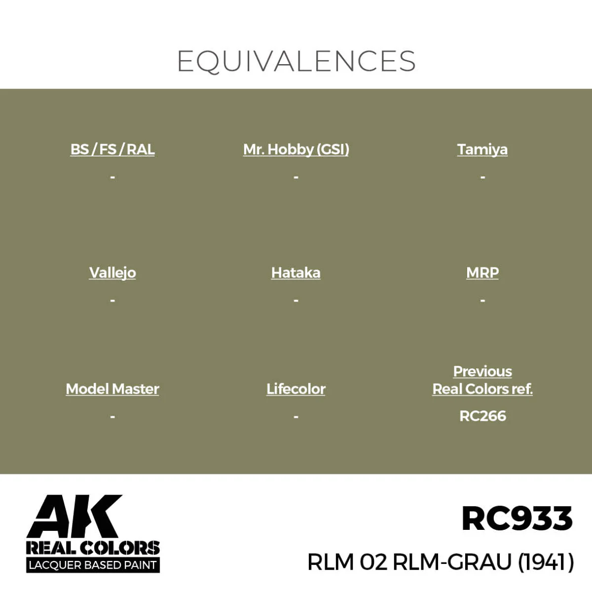 AK Interactive Real Colors - RLM 02 Rlm-Grau (1941) (RC933) - Image 3