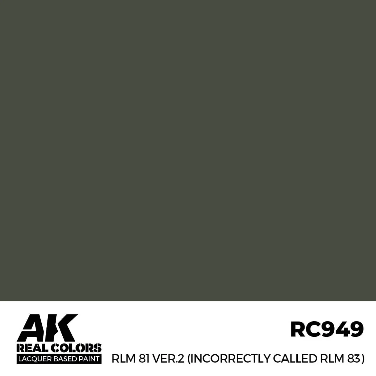 AK Interactive Real Colors - RLM 81 Ver.2 (Incorrectly Called RLM 83) (RC949) - Image 2