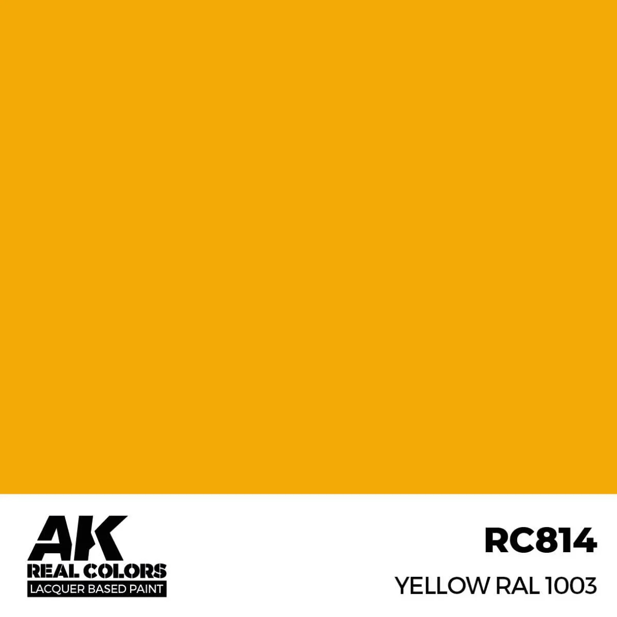 AK Interactive Real Colors - Yellow RAL 1003 17ml. (RC814) - Image 2