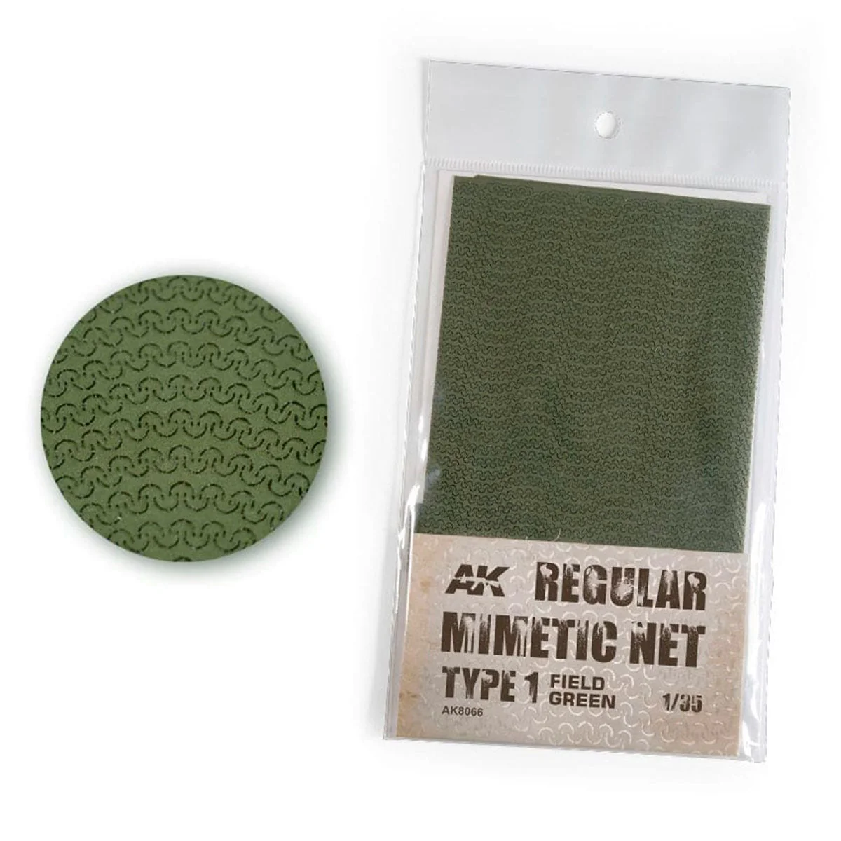 AK Interactive Regular Mimetic Net Type 1 (Field Green) (AK8066)