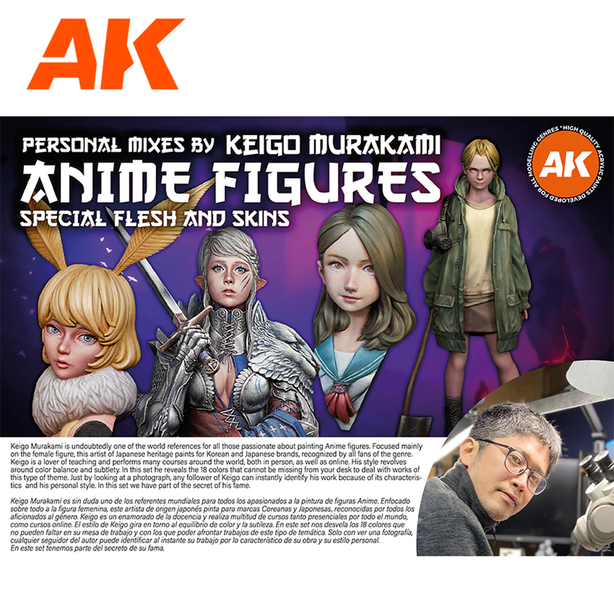 AK Interactive Signature Set - Anime Figures - Special Flesh & Skins by Keigo Murakami (AK11765) - Image 3