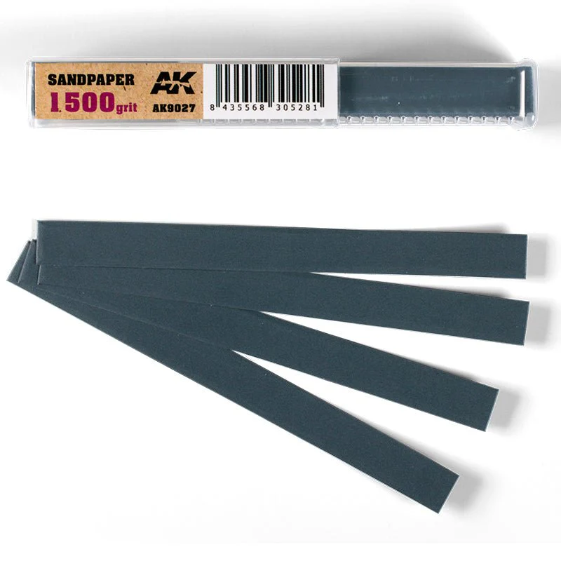 AK Interactive - Wet Sandpaper 1500 Grit (Pack of 50) (AK9027)